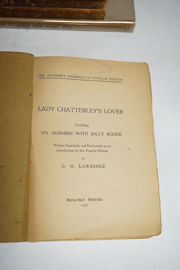 Lawrence, D.H. - Lady Chatterley's Lover. Including My Skirmish with the Jolly Roger. Written especially and exclusively as an introduction to this popular edition. The Author's Unabridged Popular Edition. original grey